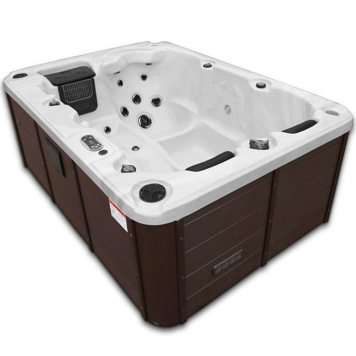 WHIRLPOOL Montreal UV Whirlpool - Weiß Hochglanz/Weiß, Kunststoff (150/78/213cm) - Canadian Spa Company