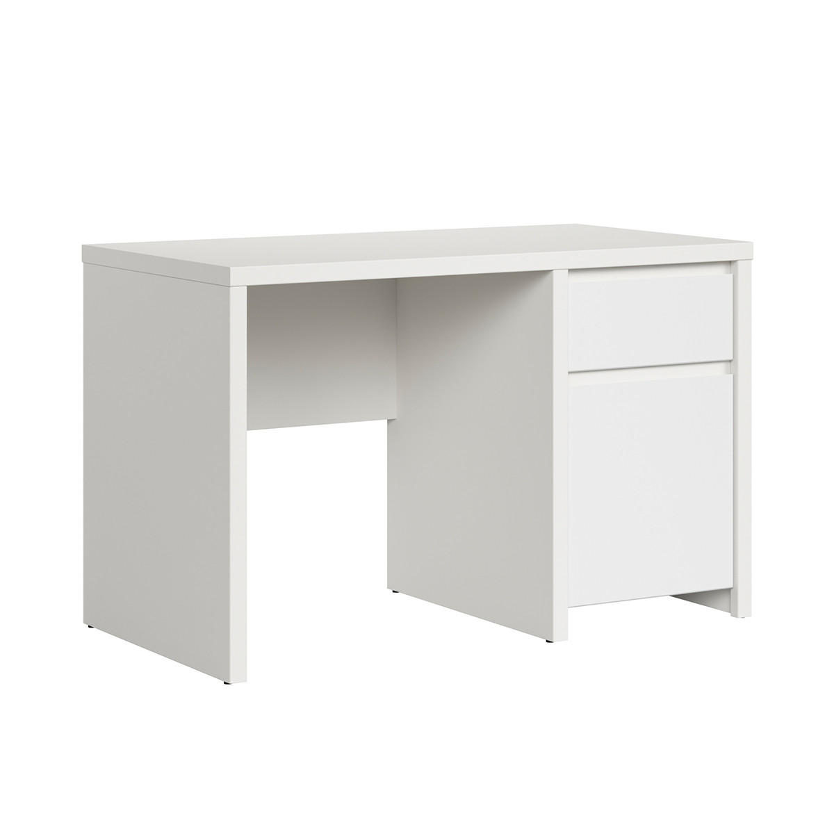 SCHREIBTISCH Soren Weiß matt - Weiß, Holzwerkstoff (65/120/77cm) - Petits-meubles