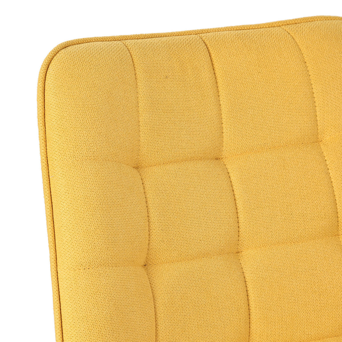 ESSZIMMERSTUHL-SET 2 Stück mit Drehfunktion aus Stoff(YZ4) - Gelb, Textil (53/85.5/62cm) - HOMAVO