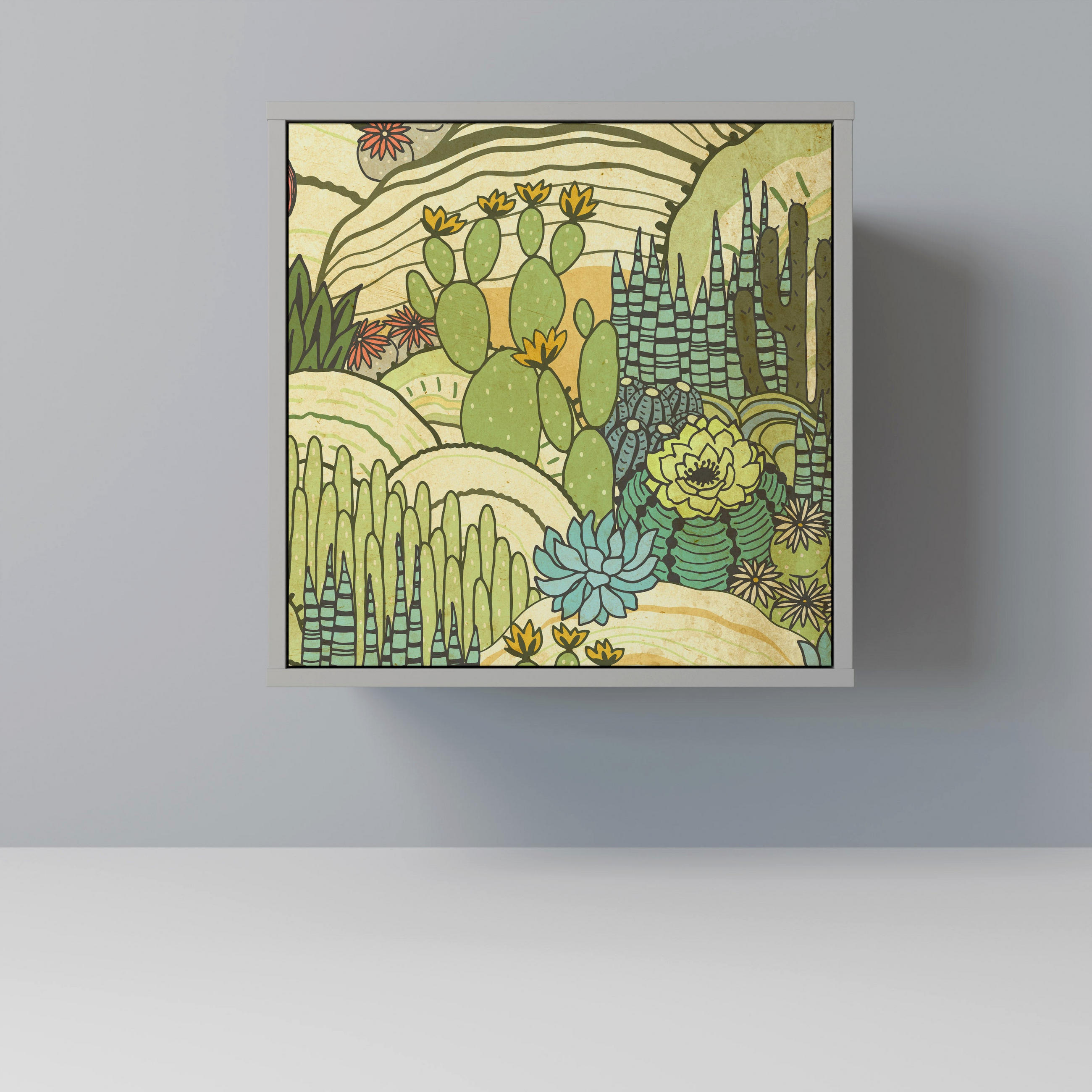SpaceRebels Sideboard Grau 57.5x57.5x42 cm