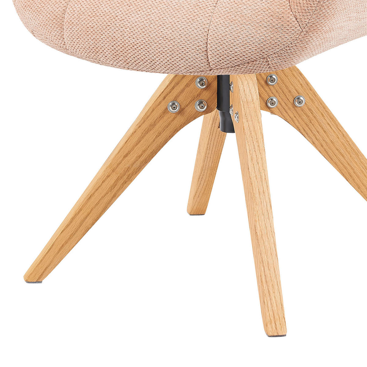 DREHSTUHL Mika-Nele - Honigeiche/Rosa, Eichenholz/Holz (65/81/66cm) - DUBI Möbel