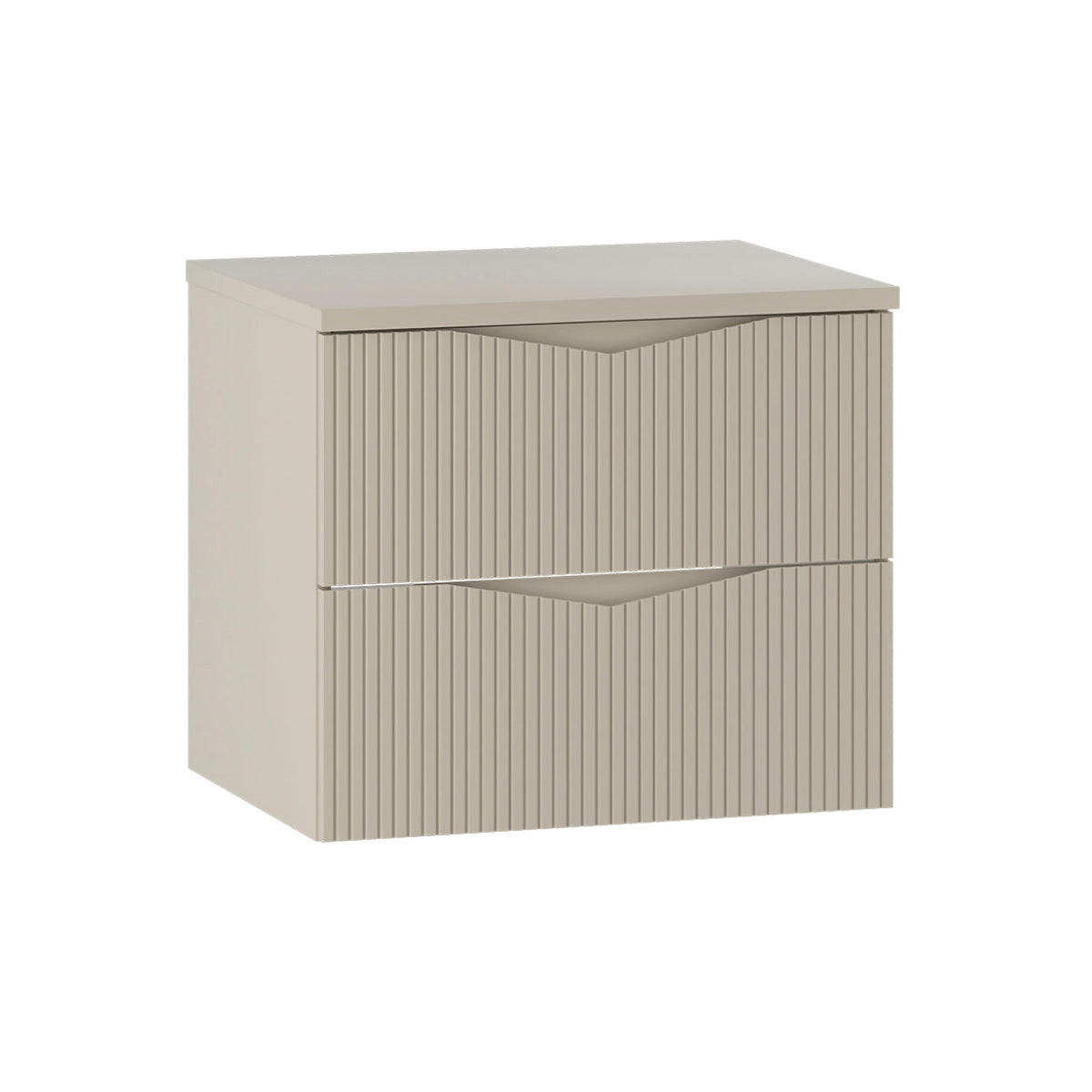 WASCHTISCHUNTERSCHRANK 60.6cm Tao Kaschmir - Beige, Holzwerkstoff (60.6/52.2/46.5cm) - Petits-meubles