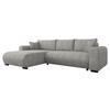 ECKSOFA Merkos - Schwarz/Grau, Holz/Textil (285/188cm) - MIRJAN24
