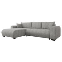 ECKSOFA Merkos - Schwarz/Grau, Holz/Textil (285/188cm) - MIRJAN24