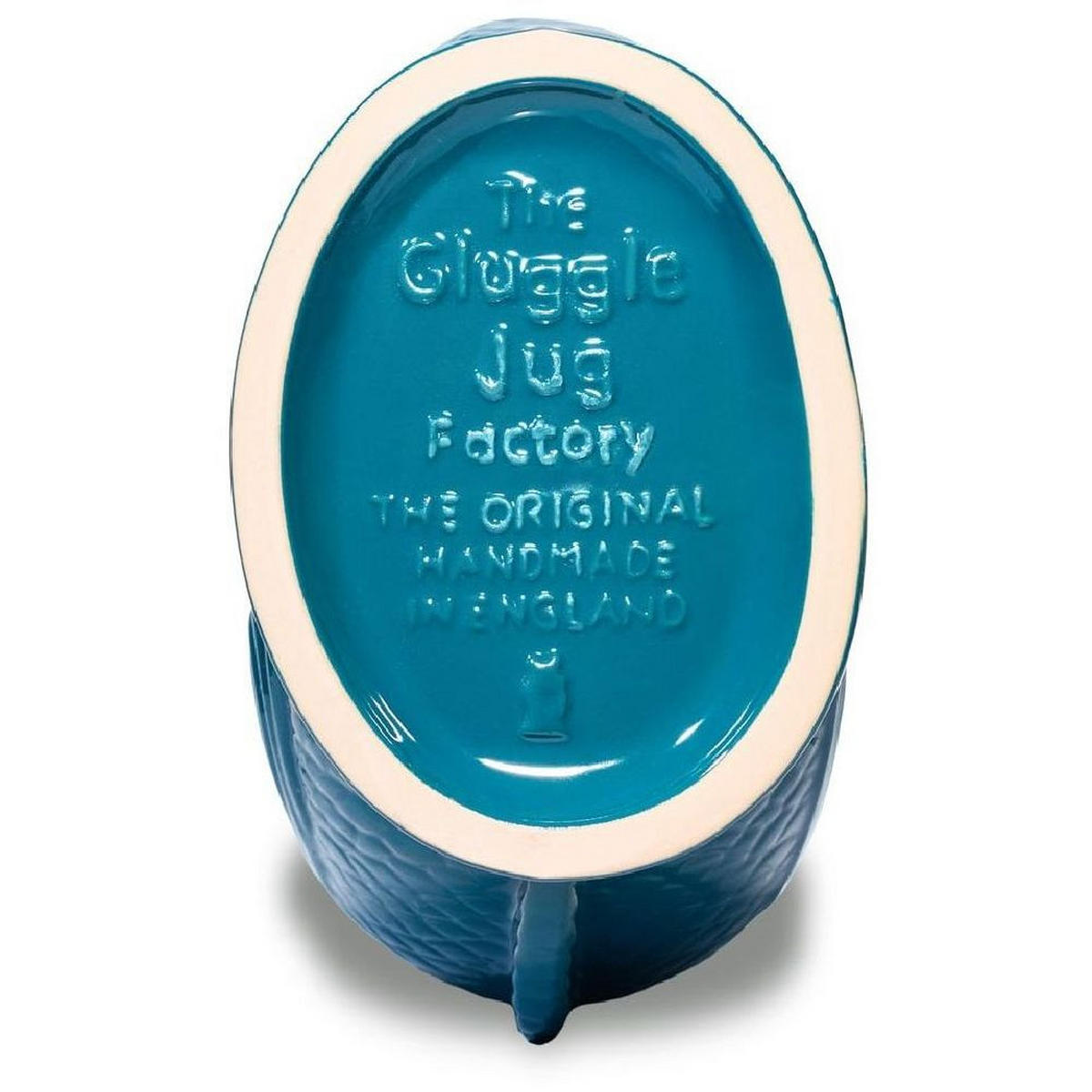 KARAFFE mit „Gluck-Gluck“-Geräusch 27,5/17/9,5 cm - Blau/Grün, Keramik (1.2L) - Gluckigluck