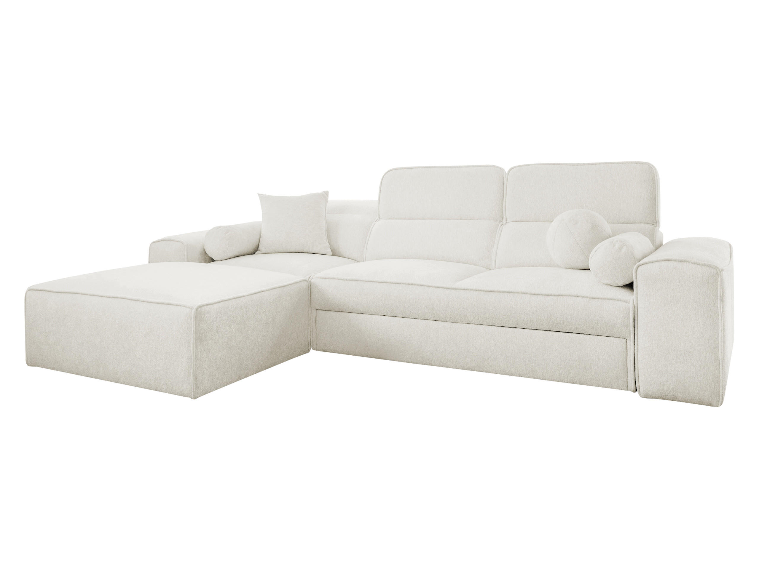 COLTAR Viveri I, Stanga - crem, material textil/lemn (276/187cm) - MIRJAN24