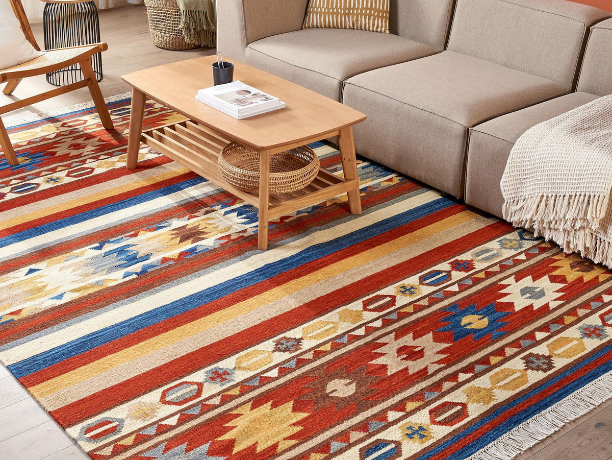 KELIM-TEPPICH Jrarat 300/200 cm - Multicolor, Textil (200/300cm) - Beliani