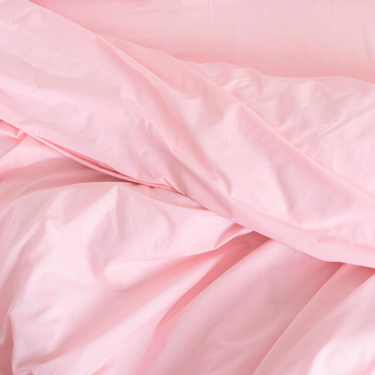 BETTBEZUG Basic Hellrosa 135/140x200 cm (Standardgrösse) - Rosa, Textil (140/200cm) - Happy Friday