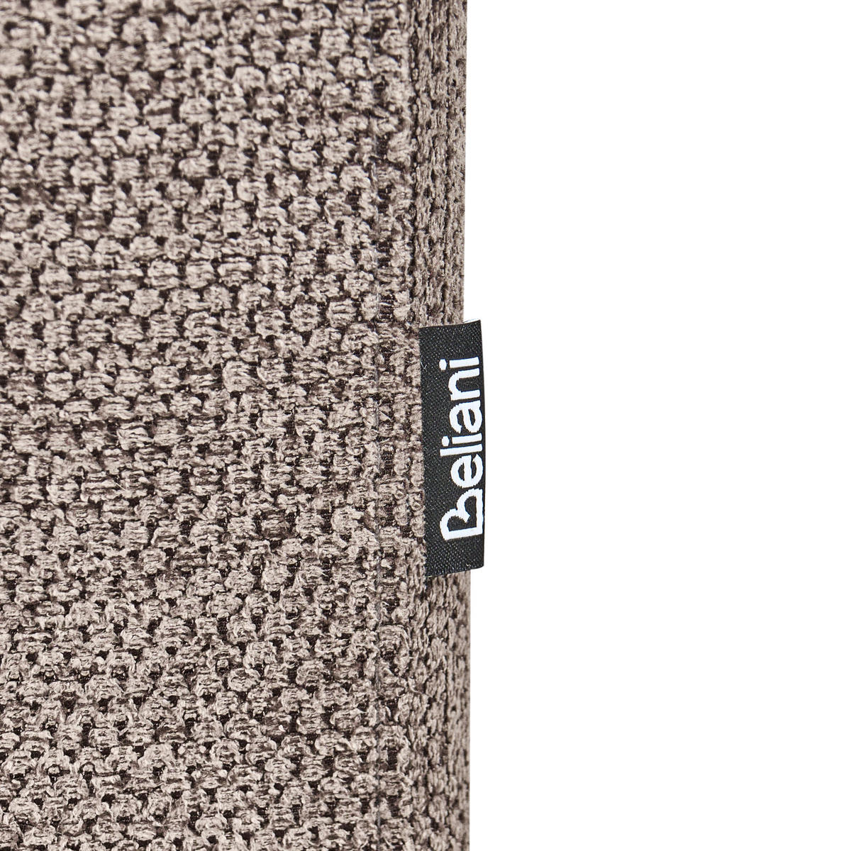 ČALOUNĚNÉ LEHÁTKO CHAISE LONGUE Umělý len Světle hnědé Savasse - černá/hnědá, textil (170/78/85cm) - Beliani