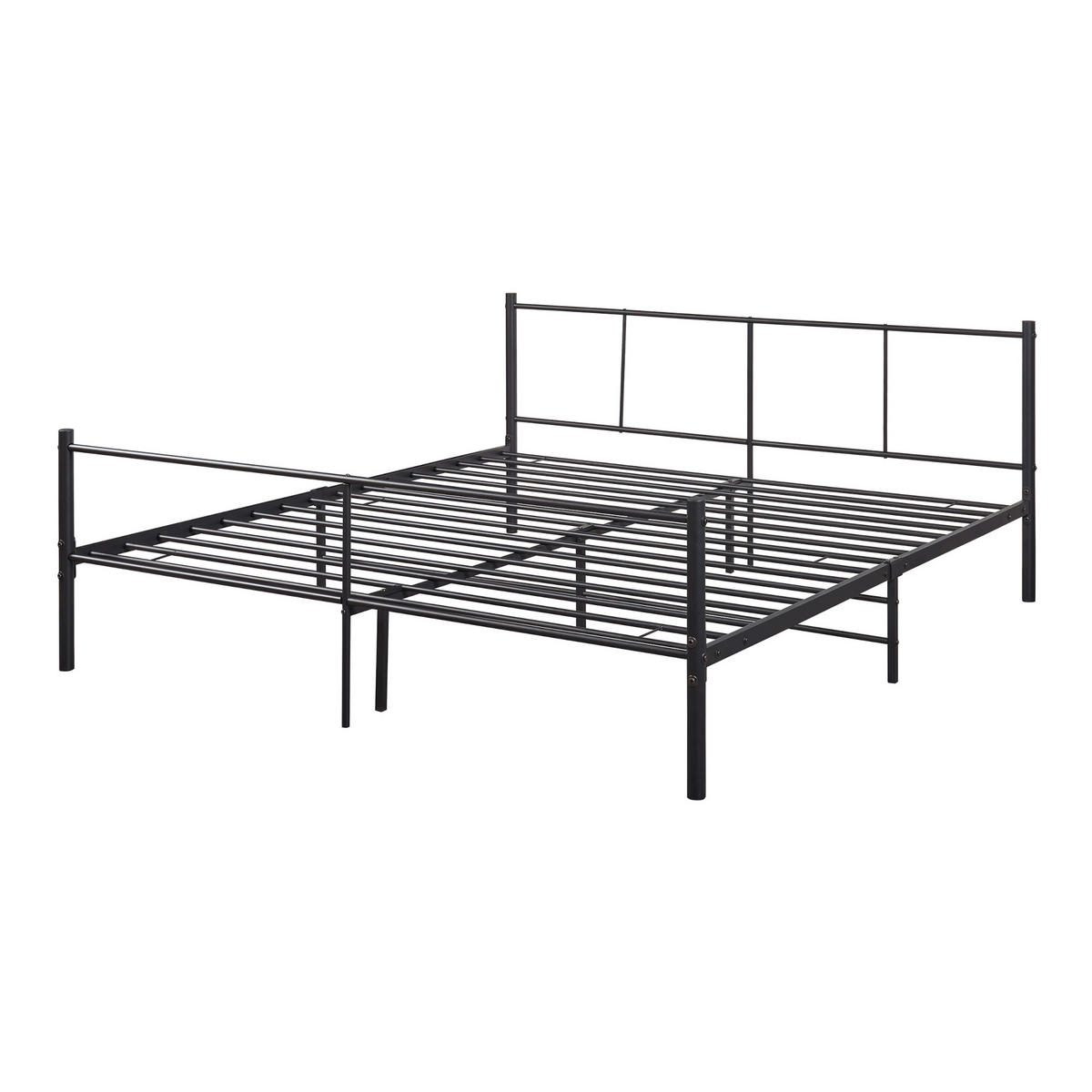 METALLBETT Laos - Schwarz, Metall (180/200cm) - [en.casa]