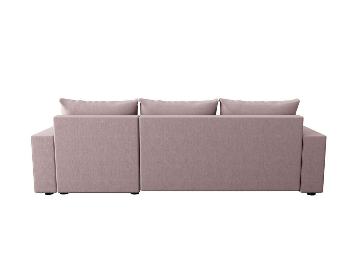 ECKSOFA HEWLET L BIS Cosmic 14 Links mit Schlaffunktion - Rosa, Textil (240/140cm) - Bedante