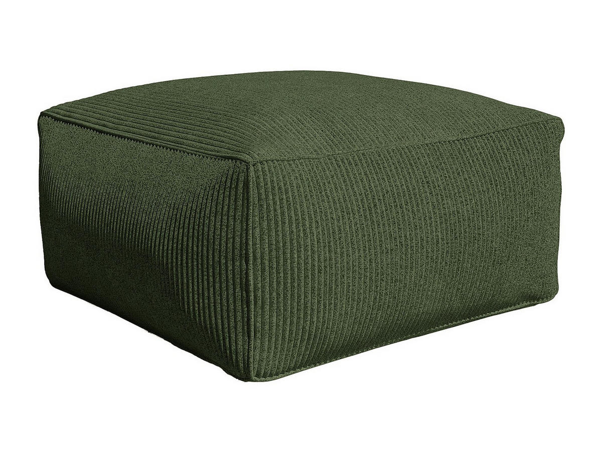 SITZHOCKER - 1 Person - stoff - grün Noumara - Grün, Textil (70/35/70cm) - Vente-Unique