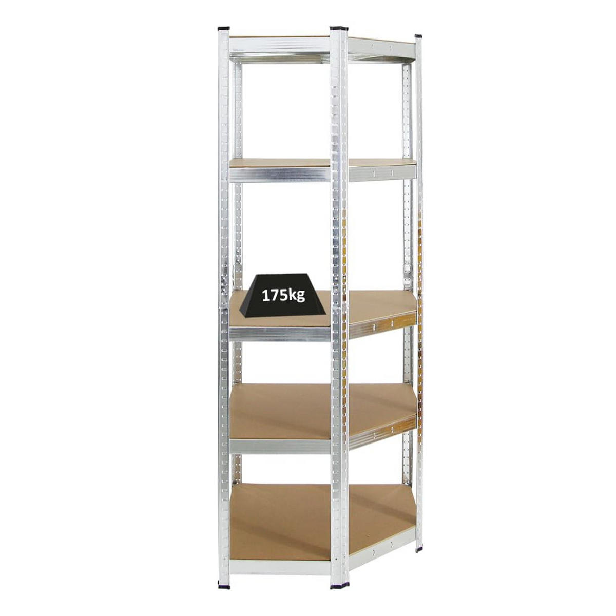 ECKREGAL Ragnar 180x70x40 cm Fachlast 175 kg Verzinkt - Silberfarben, Metall (70/180/40cm) - PROREGAL