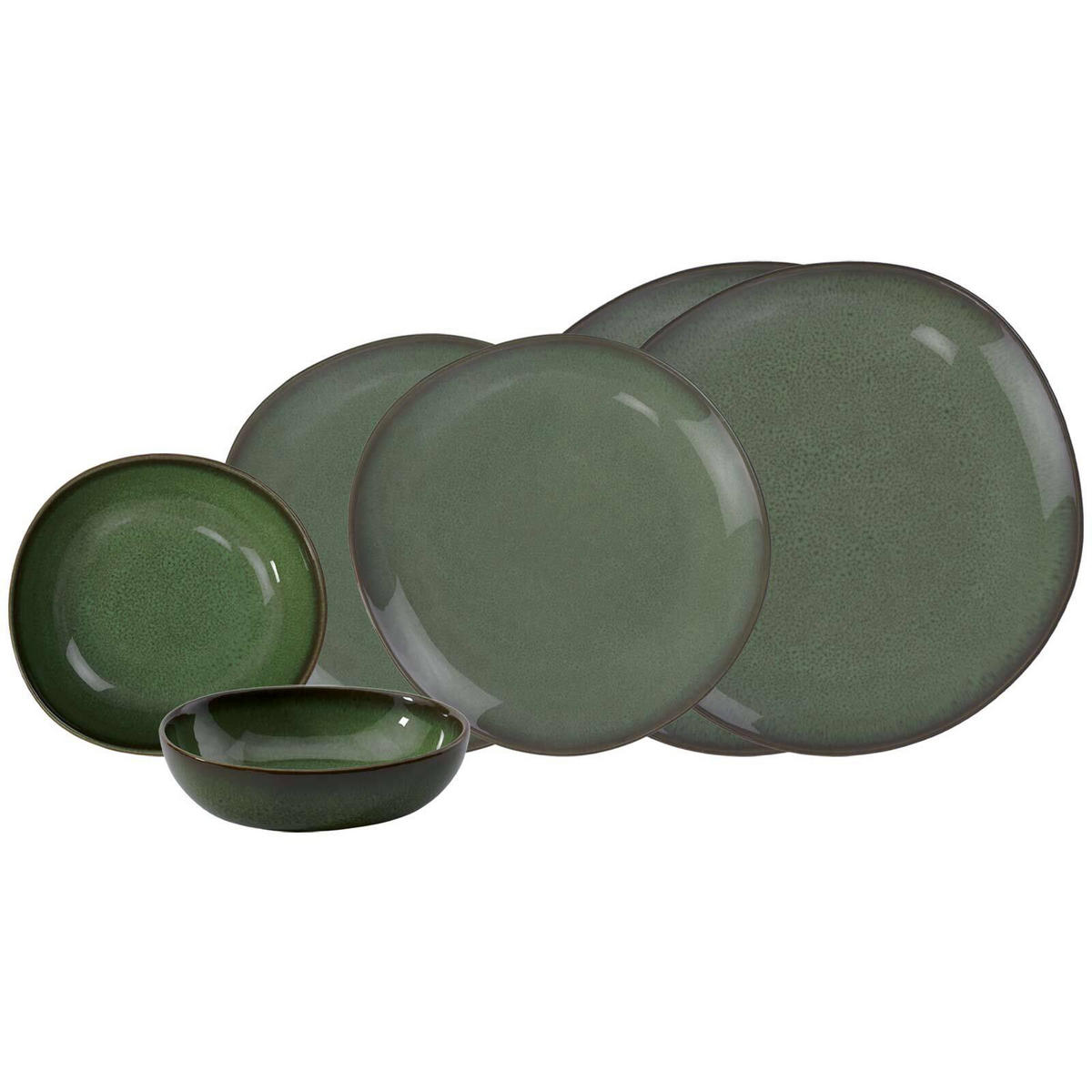 BASIC-SET Lave Vert 6er Set - Grün, Keramik (1/1/1cm) - like.Villeroy & Boch