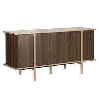 SIDEBOARD mit 4 Türen, taupe - Taupe, Holz (180/75/40cm) - Oviala
