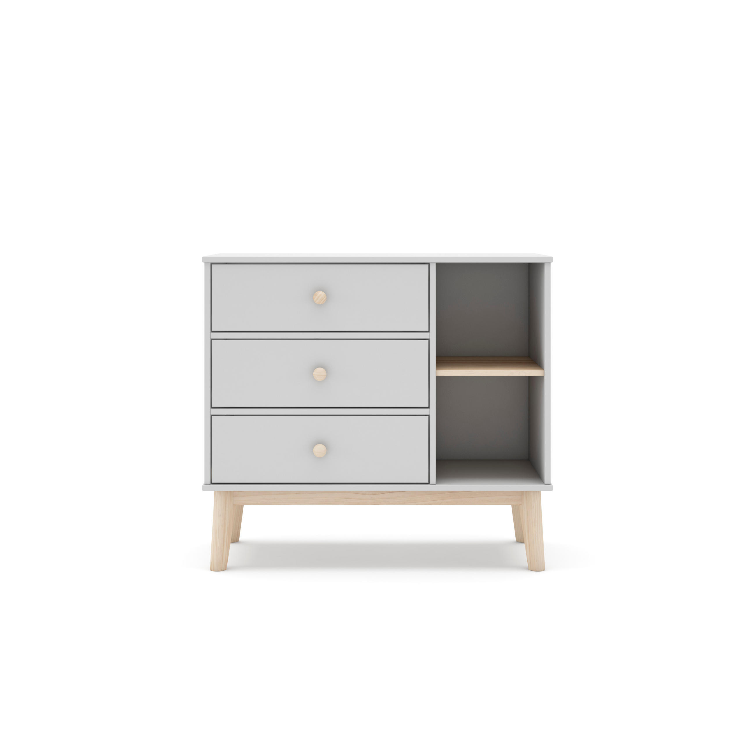 KOMMODE Esteban Weiß 90/40/81 cm - Weiß, Holz (40/81/90cm) - Calicosy