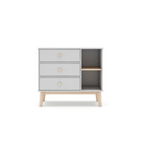 KOMMODE Esteban Weiß 90/40/81 cm - Weiß, Holz (40/81/90cm) - Calicosy