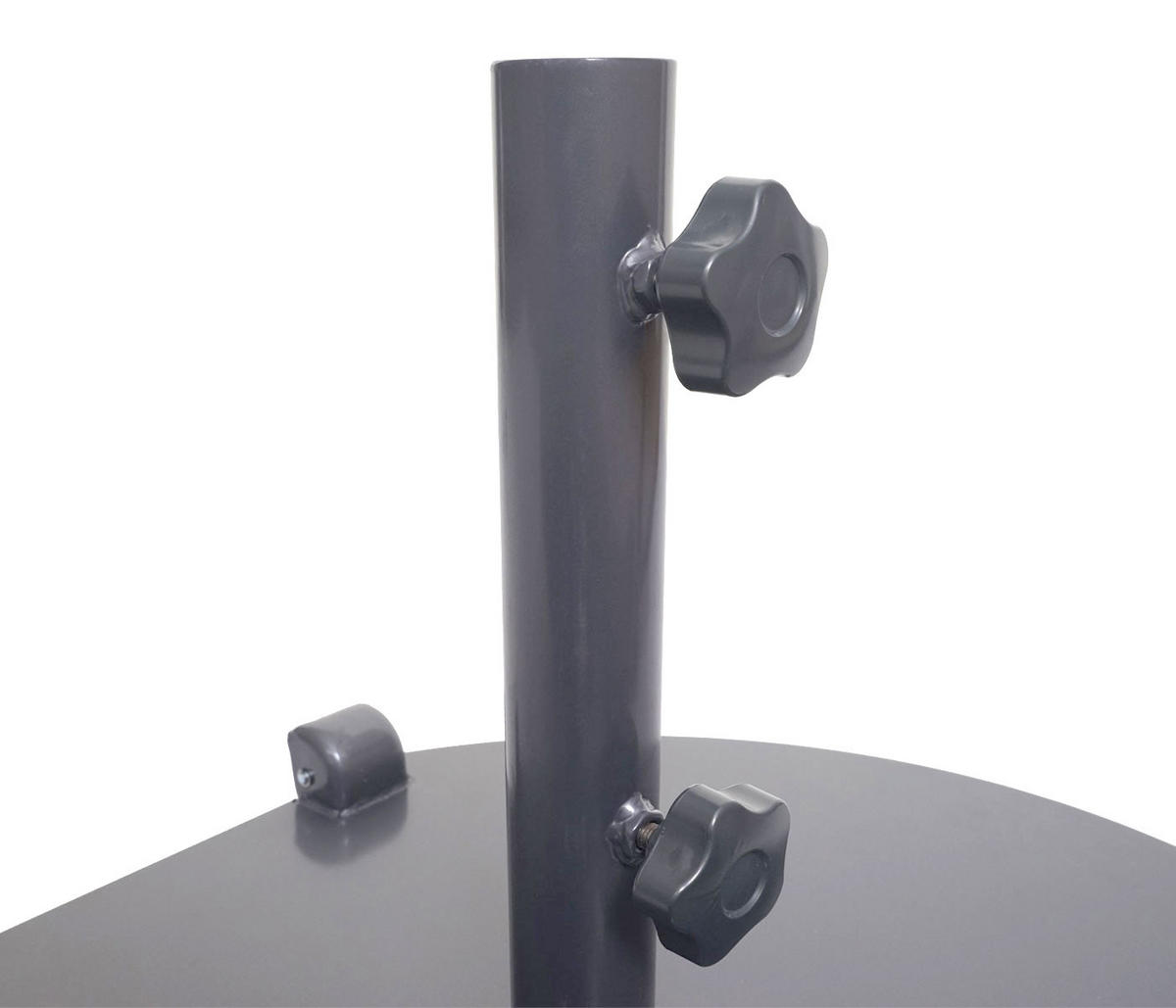 SONNENSCHIRMSTÄNDER ROLLBAR Grau - Grau, Metall (69/69cm) - MCW