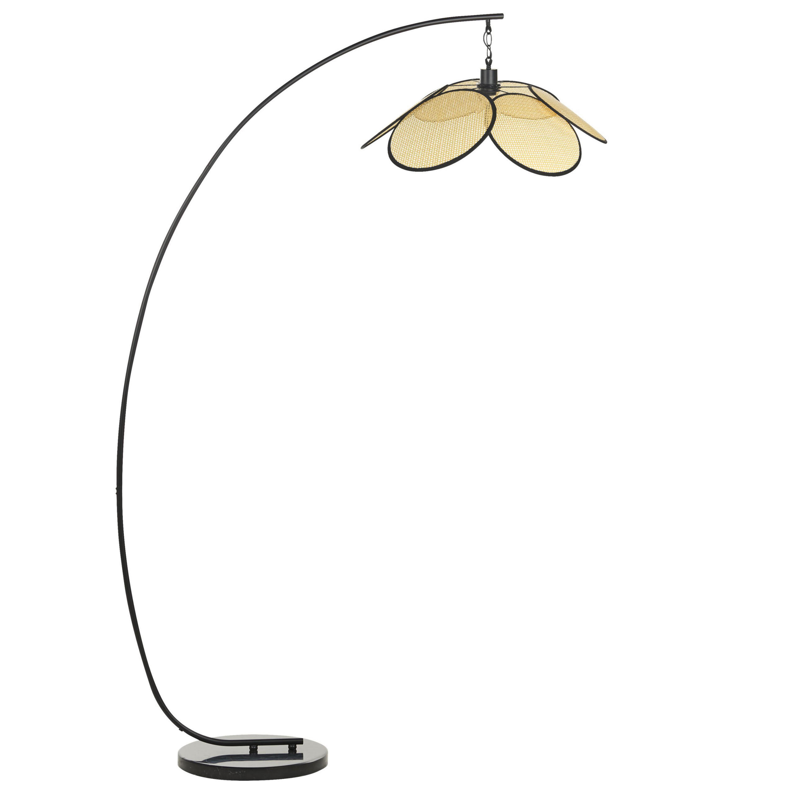 STEHLAMPE Merrica 60/120/170 cm - Schwarz, Metall (60/120/170cm) - Beliani