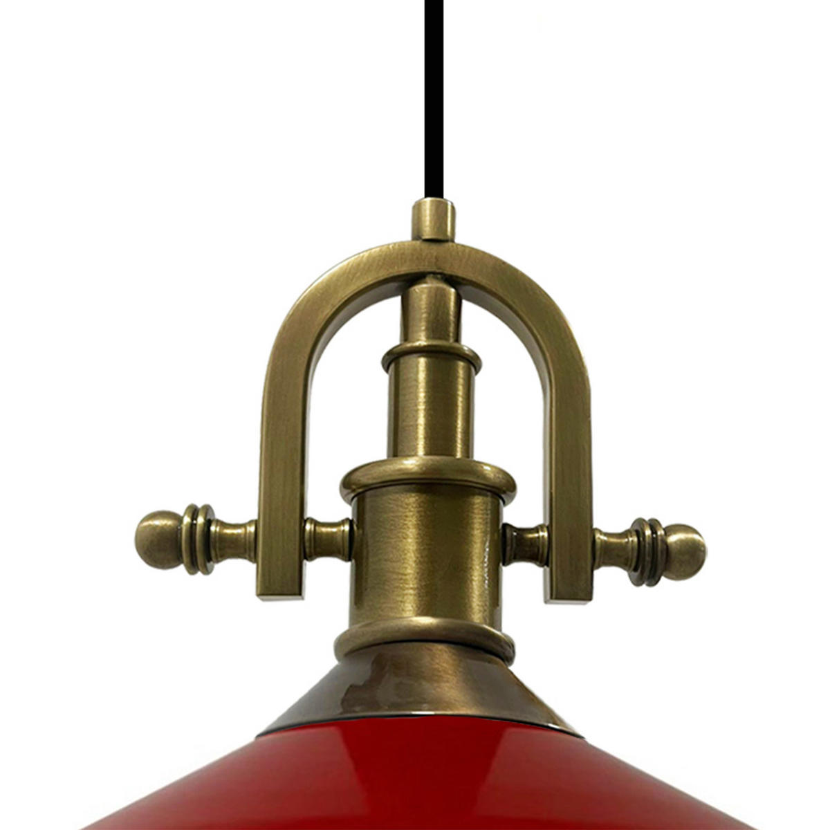 PENDELLEUCHTE Asletl-Marine - Rot, Metall (41/41/28cm) - Bamyum