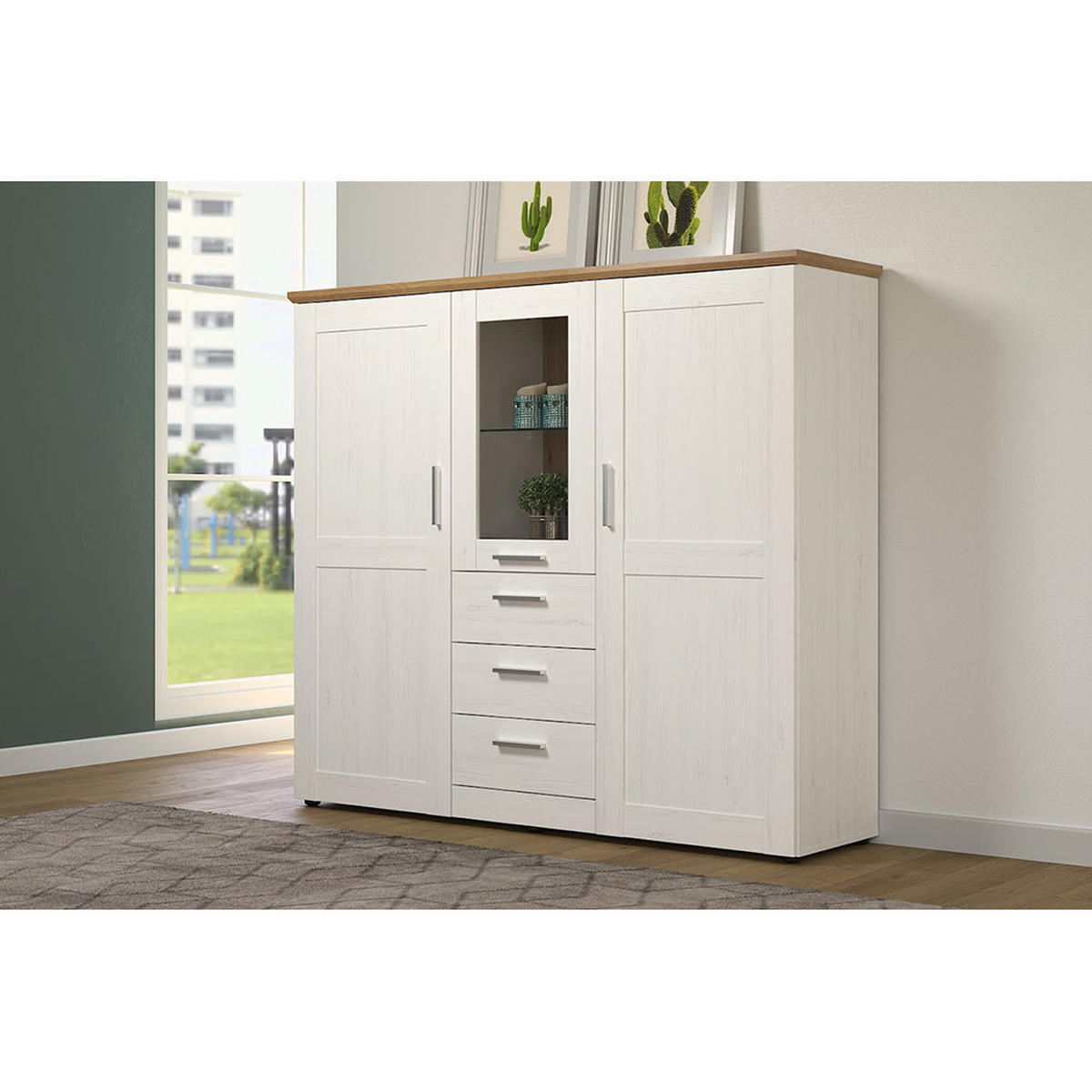 HIGHBOARD Shade Pinienfarben - Pinienfarben, Holzwerkstoff (159/140/41cm) - Trendteam