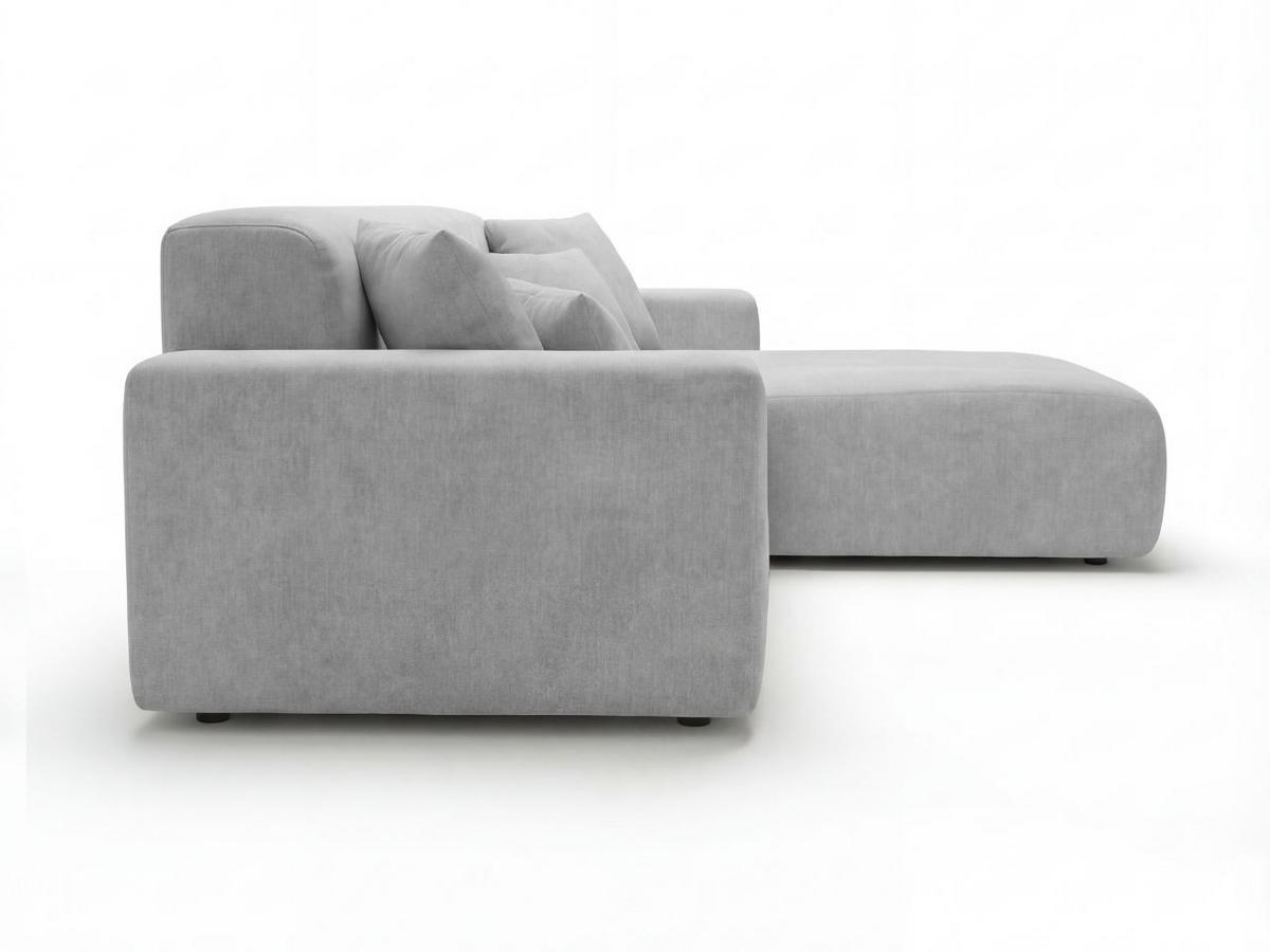 ECKSOFA Nork Grau Rechts - Grau, Holz/Textil (265/180cm) - Graingold