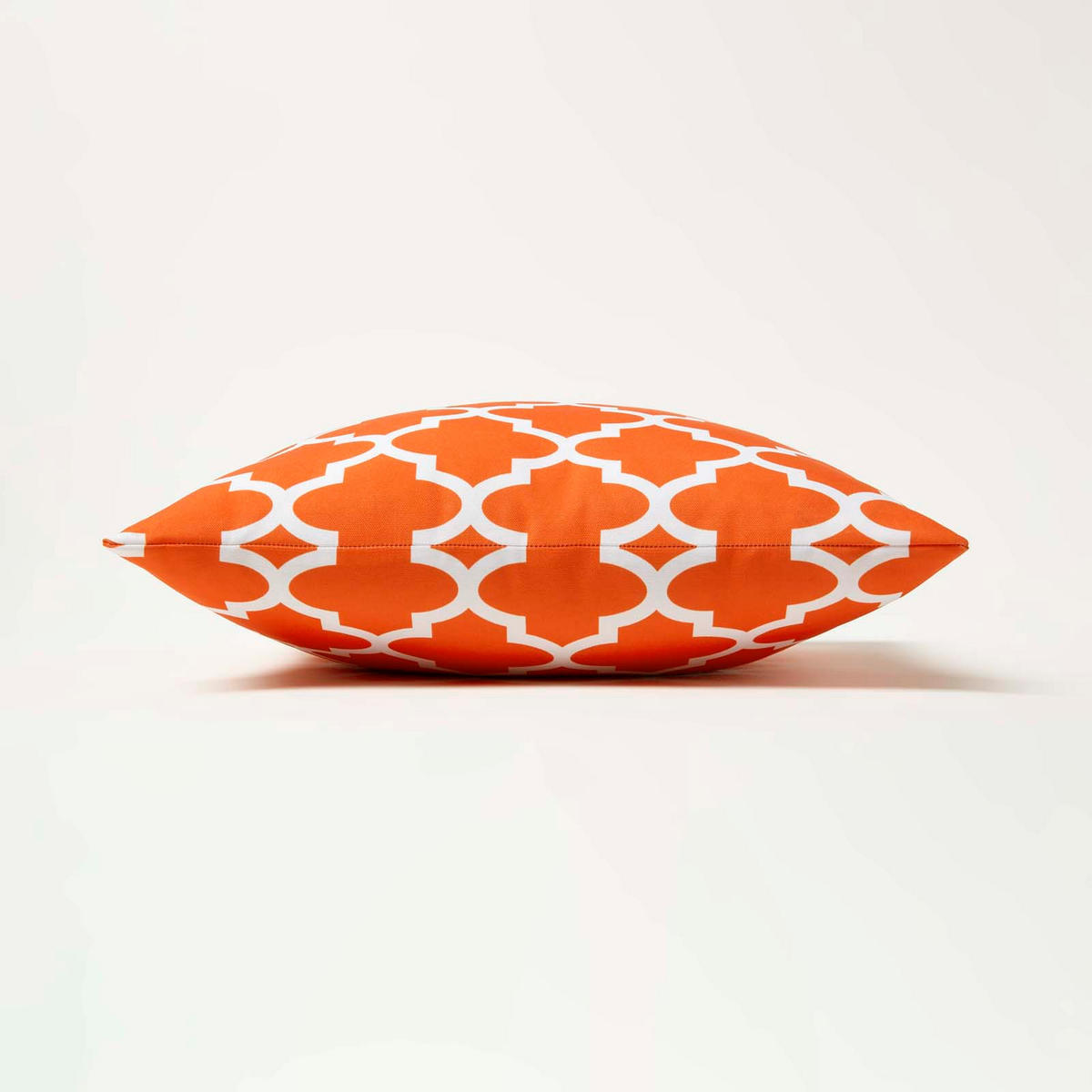 OUTDOOR-KISSEN NOLA 2er-Set 45/45 cm – orange gemustert - Orange, Textil (45/45cm) - Homescapes