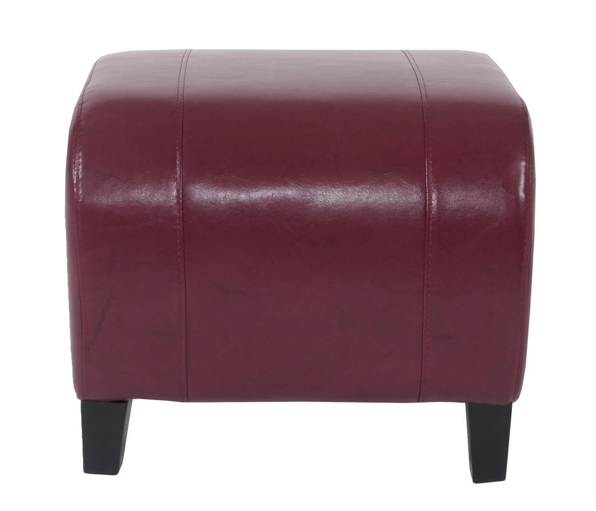 SITZHOCKER Braun - Braun, Leder (45/37/47cm) - MCW