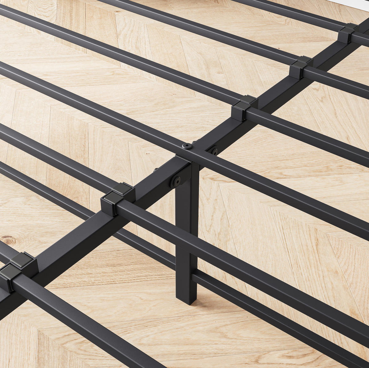 POLSTERBETT 140/200 cm mit LED-Beleuchtung, USB und Stauraum-Kopfteil, MDF/Metall, Antikbraun - Rotbraun, Holzwerkstoff (140/200cm) - Redom
