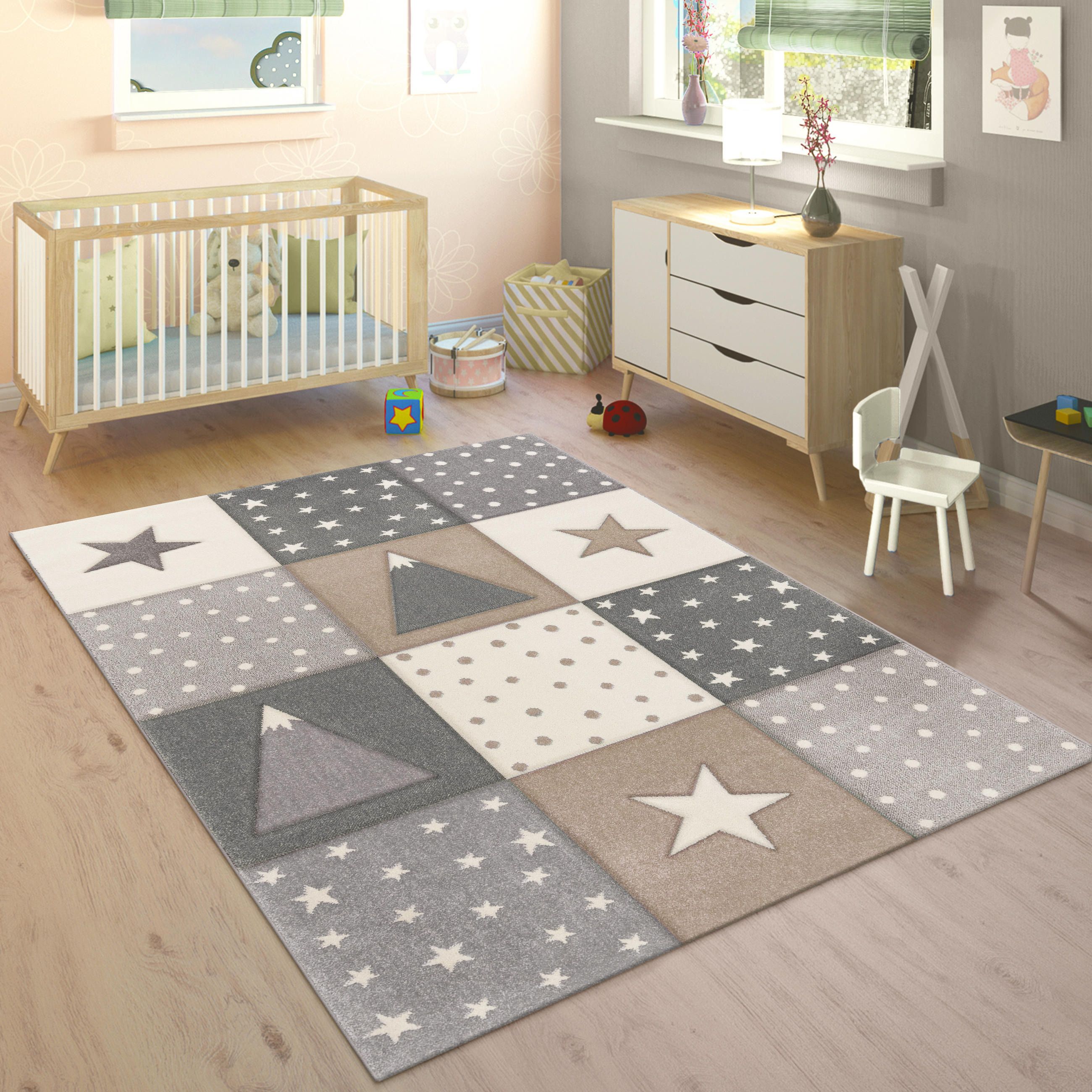 KINDERTEPPICH 80/150 cm Cosmo 340 - Braun, Textil (80/150cm) - Paco Home