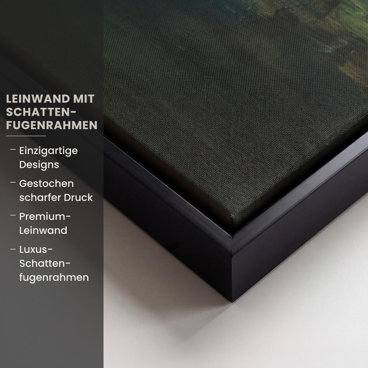 LEINWAND Bilder mit Rahmen - Hirsch - Gemalt - Geweih - Braun - 70x50 - Haselnussfarben, Textil (70/50cm) - MuchoWow