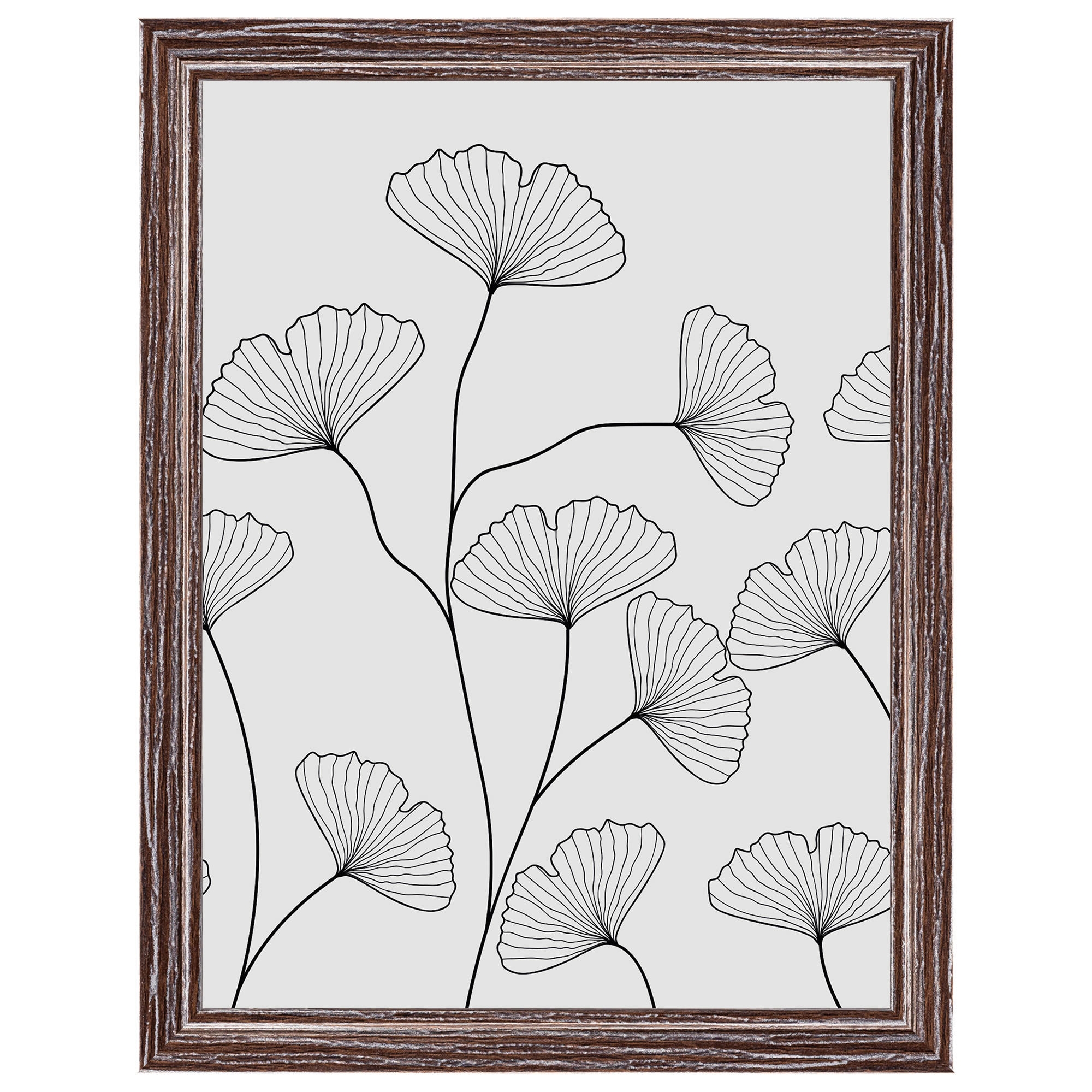 BILDERRAHMEN Ilo Holzrahmen 15x20 cm, D'BRAUN, Ginko - Dunkelbraun, Holzwerkstoff (22/17cm) - walther design