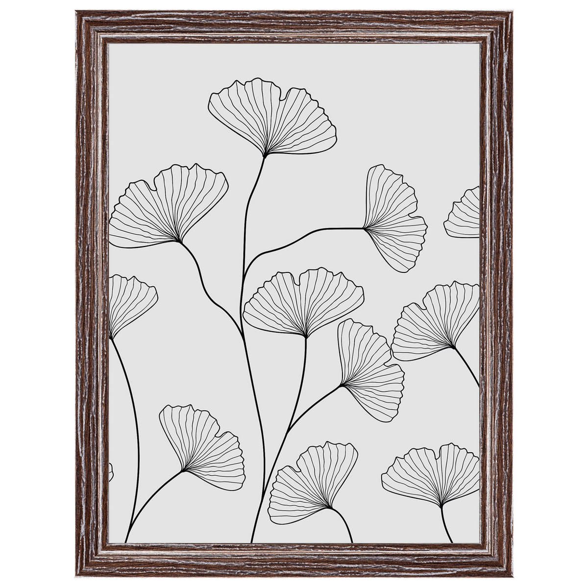 BILDERRAHMEN Ilo Holzrahmen 15x20 cm, D'BRAUN, Ginko - Dunkelbraun, Holzwerkstoff (22/17cm) - walther design