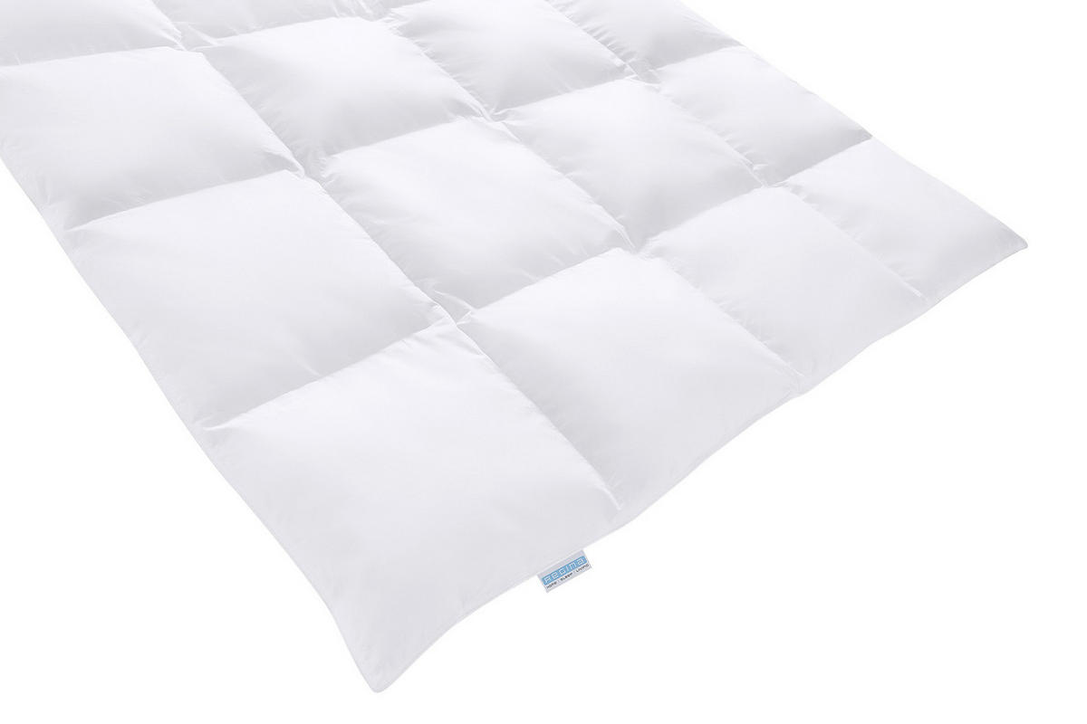 DAUNENBETTDECKE 100% DAUNE REGINA LUXUS leicht 155x220cm - Weiß, Textil (155/220cm) - REGINA HOME SLEEP LIVING EST. 1967