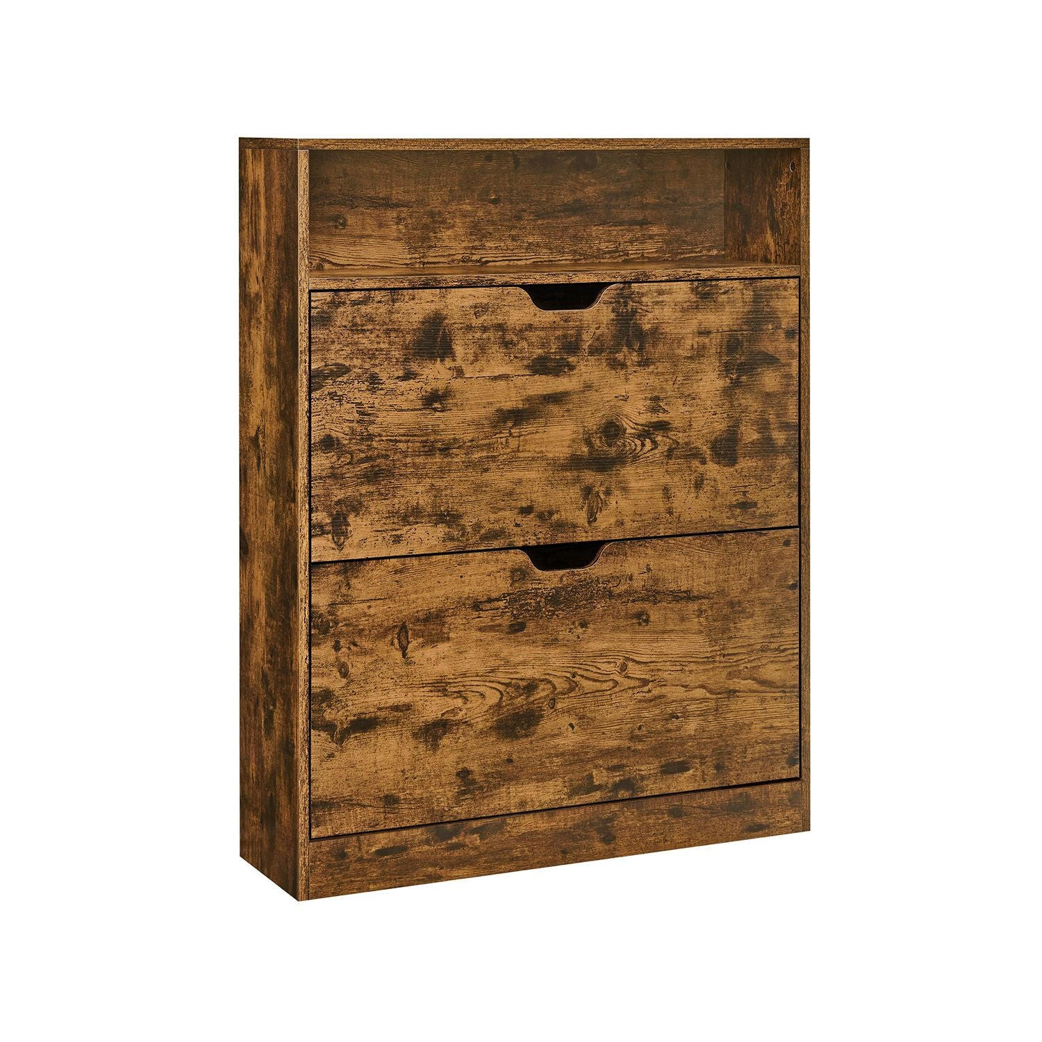 SCHUHSCHRANK ASMARA - Braun, Holzwerkstoff (80/102/24cm) - Hansiro