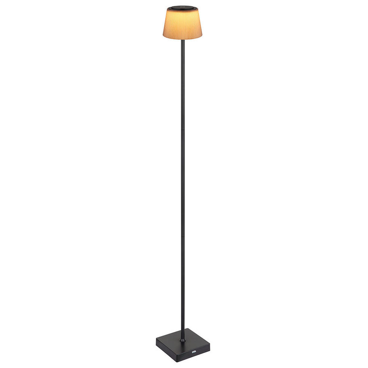 AUSSEN-STEHLEUCHTE GREGOIR LED braun, Touchdimmer, 2er Set - Braun, Metall (14/14/120cm) - Globo Lighting