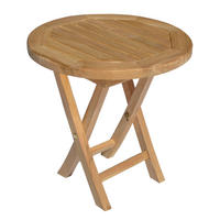 BEISTELLTISCH Lombok Natürlich Ø 50 cm - Braun, Holz (50/50/50.5cm) - Happy Garden