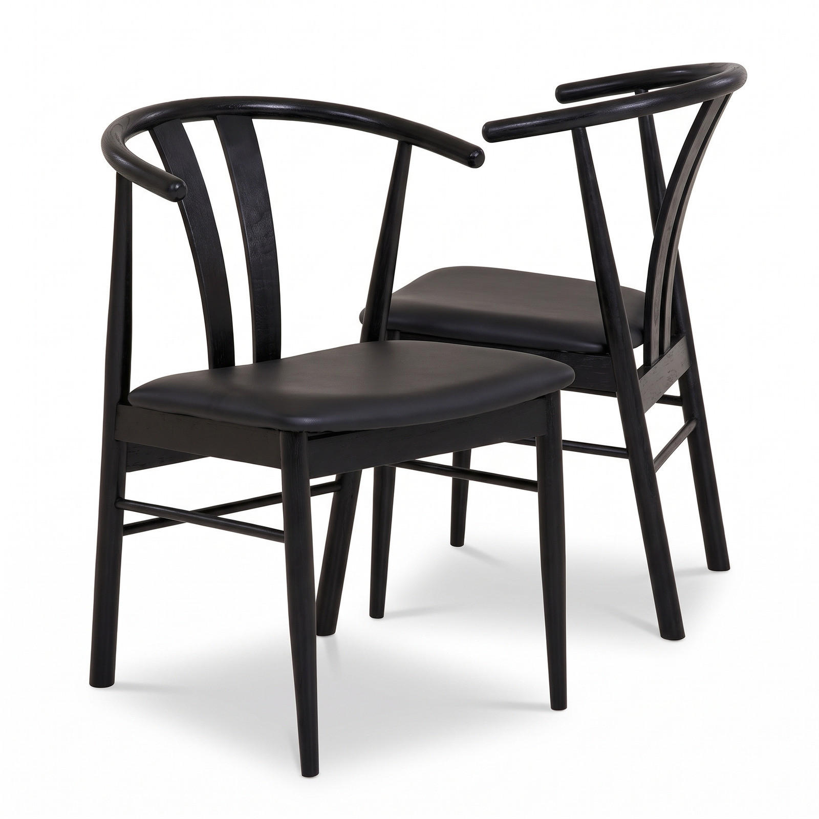 MATSTOL Andre 54 x 60 x 77 cm – svart - Svart, Bokträ/Trä (54/77/60cm) - ebuy24