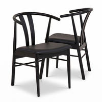 MATSTOL Andre 54 x 60 x 77 cm – svart - Svart, Bokträ/Trä (54/77/60cm) - ebuy24