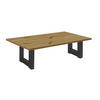 COUCHTISCH Etti 4 140 x 70 x 47 Wohnzimmertisch Schwarzstahl/Asteiche - Braun, Holz (140/70/47cm) - 58aufmkessel