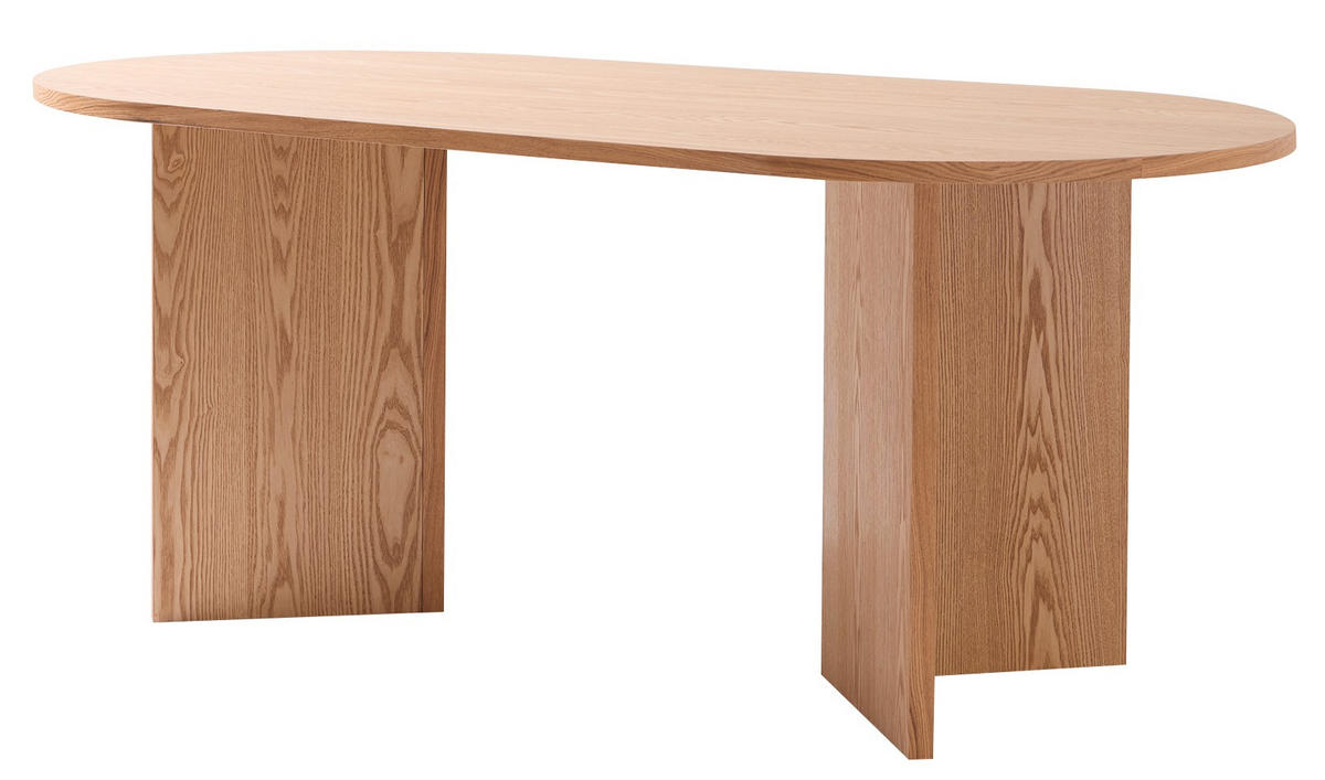 ESSTISCH Oval Braun 120 x 75 x 75 (cm) - Braun, Holz (90/180/74cm) - Nordlys