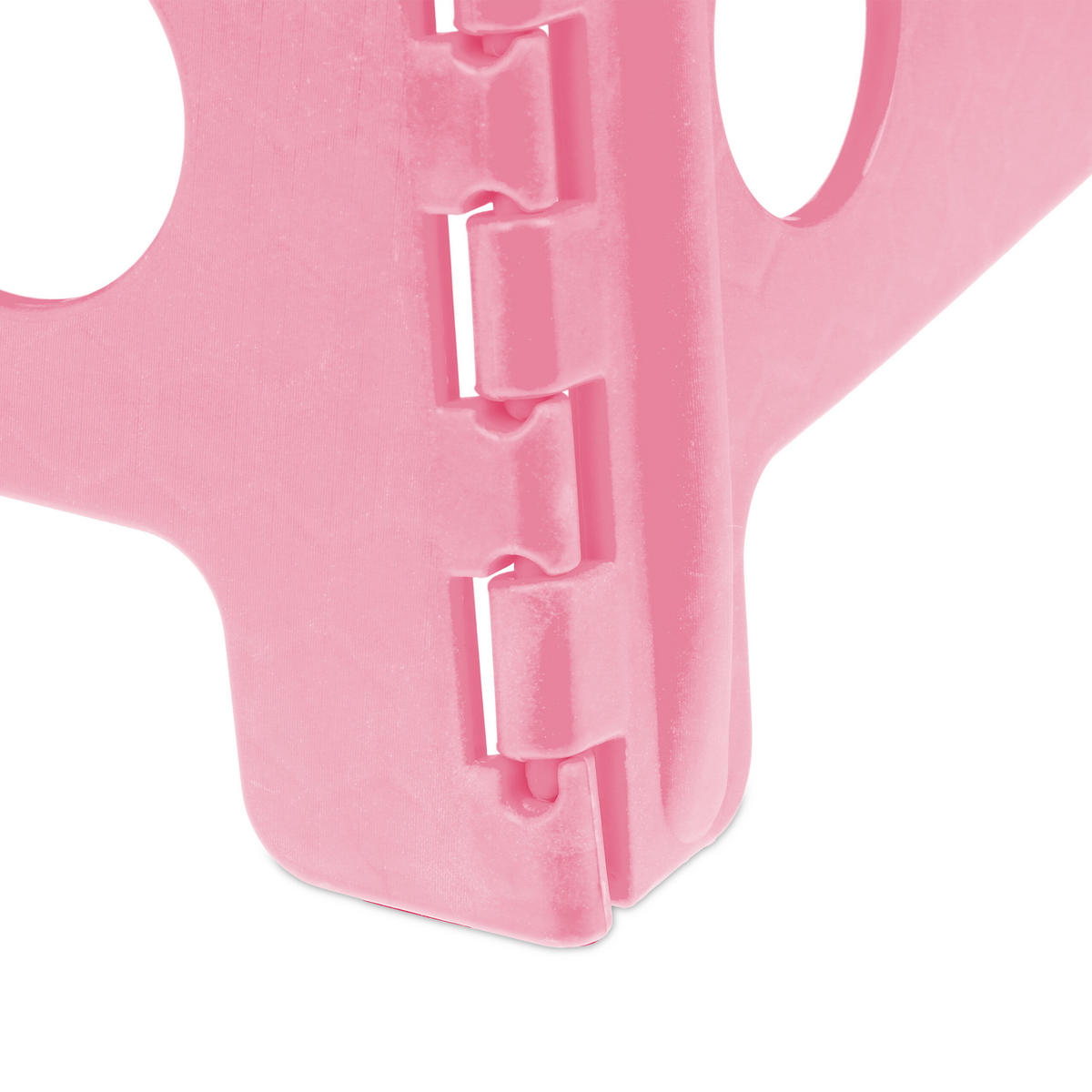 KLAPPHOCKER - Pink, Kunststoff/Textil (39/39/32cm) - Relaxdays