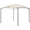 PERGOLA Stahl beige 305/305 cm Vomero - Beige/Schwarz, Kunststoff (305/212/305cm) - Beliani