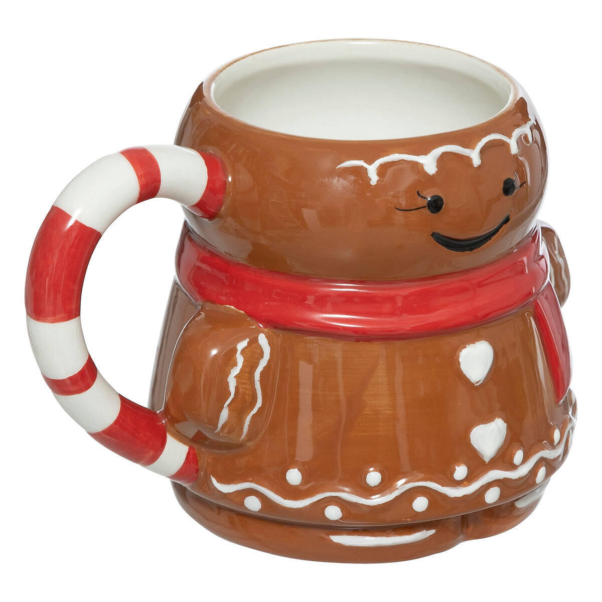 WEIHNACHTSTASSE Tee 300 ml - Braun, Keramik (9.2/13.2/9.2cm) - Atmosphera Createur d´interieur