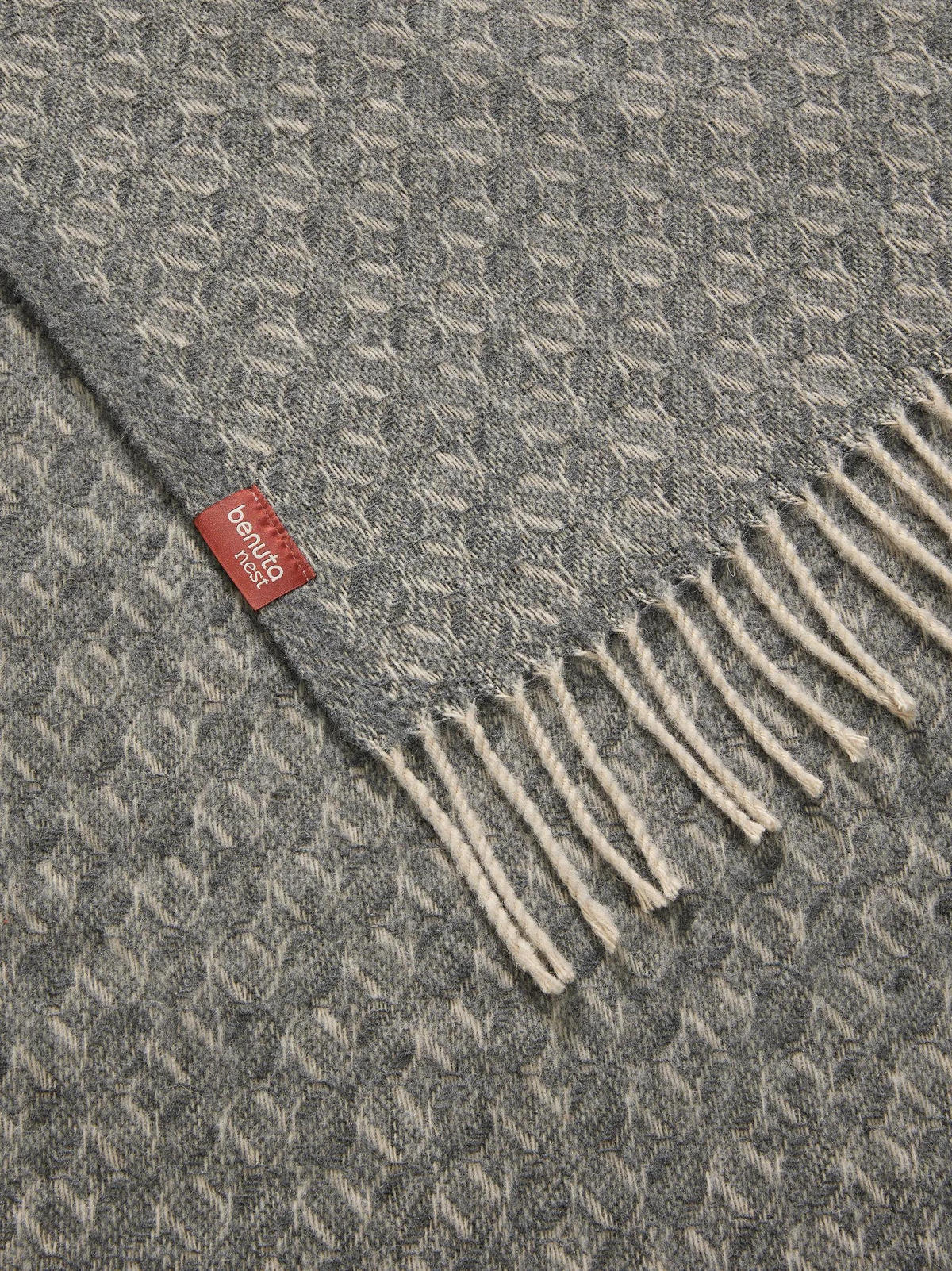 DECKE Liana Grau 130/180 cm - Grau, Textil (130/180cm) - benuta