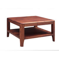 COUCHTISCH Sheesham70x70x40 walnuss geölt BROOKLYN #10 - Dunkelbraun, Holz (70/70/40cm) - Massivmoebel24