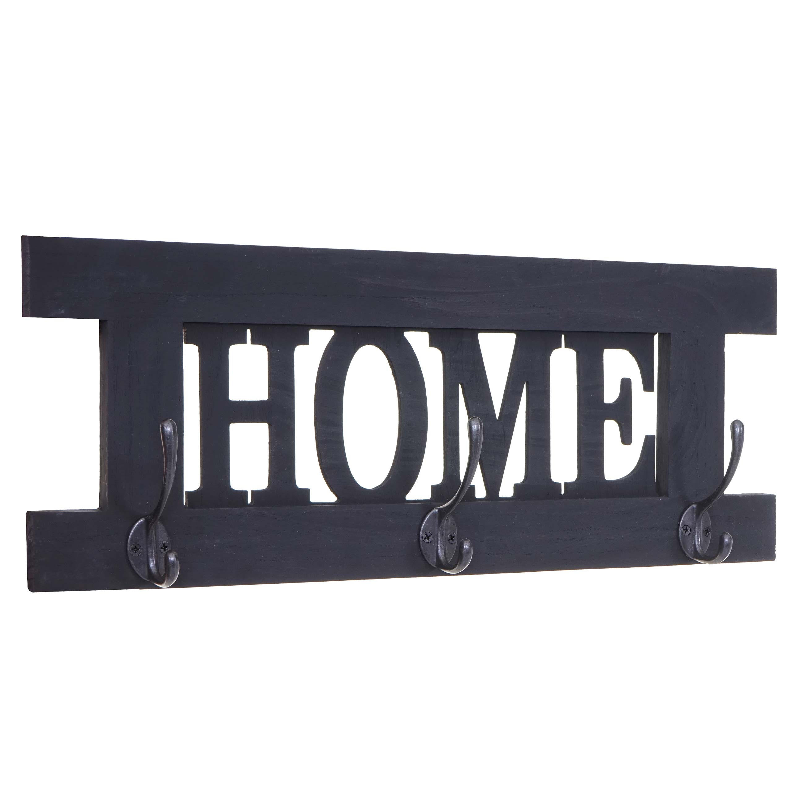 V&Auml;GGGARDEROB HOME SHABBY-LOOK Gr&aring; Antracit 21/55/7 cm