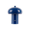 TISCHLAMPE Retro Seta Blau 12.5/12.5/15 cm - Blau, Metall (12.5/12.5/15cm) - Leitmotiv