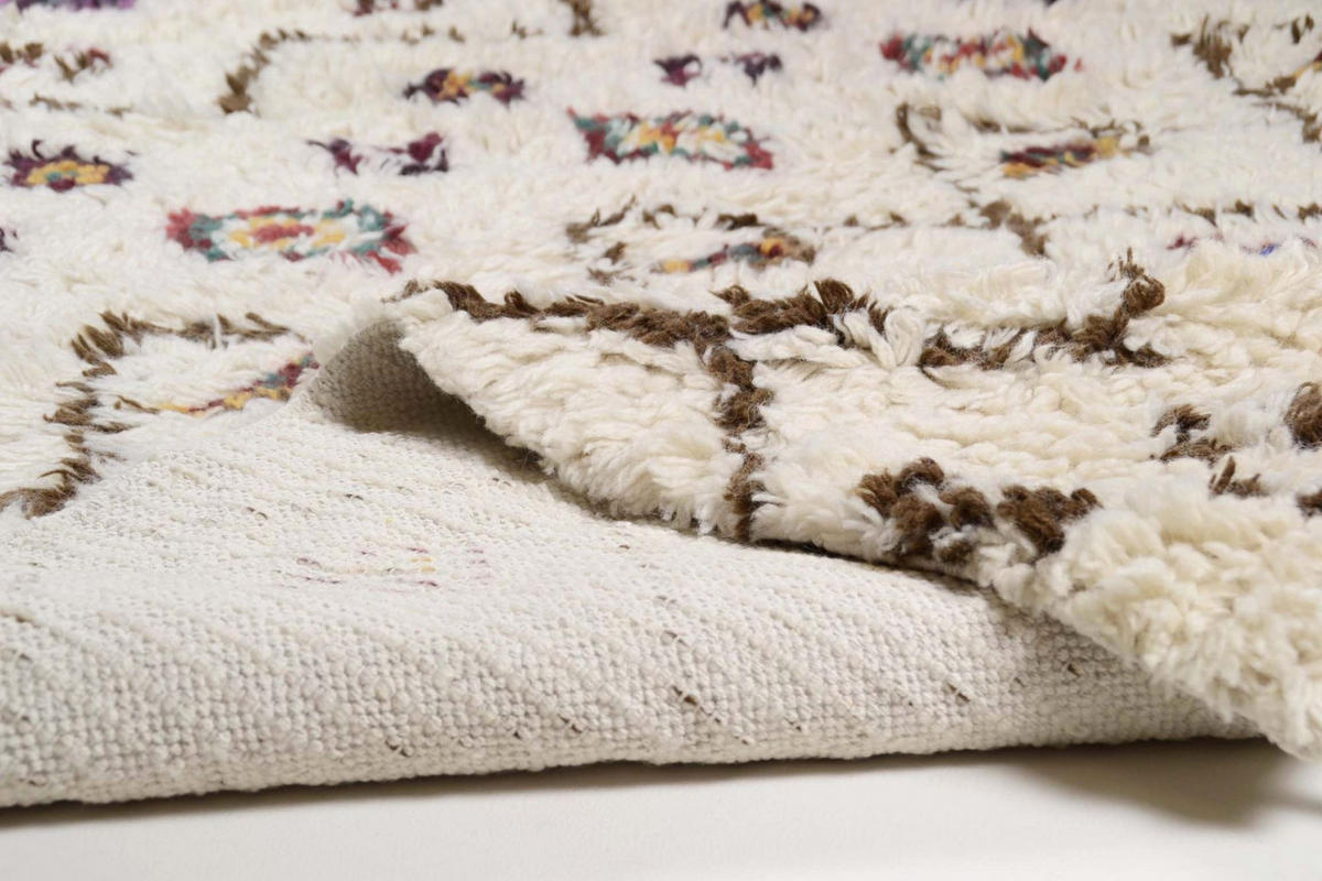 WEBTEPPICH Nomadic-Design 160x230 cm - Beige, Textil (160/230cm) - THEKO