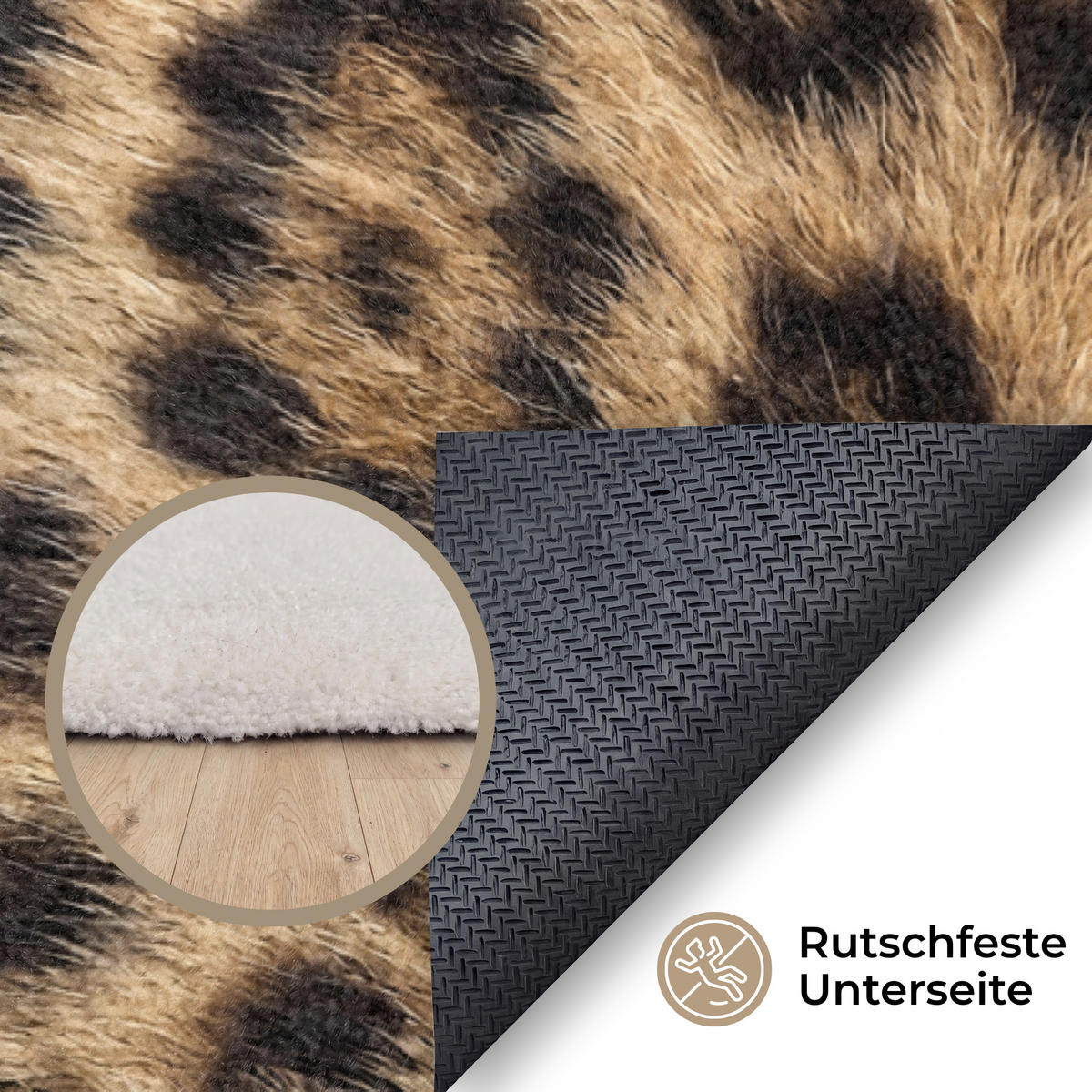 KOBERCE - Leopard - Kabát - Klasický - Hnedý - 150x90 cm - hnedá, textil/plast (150/0.4cm) - OnlyWow